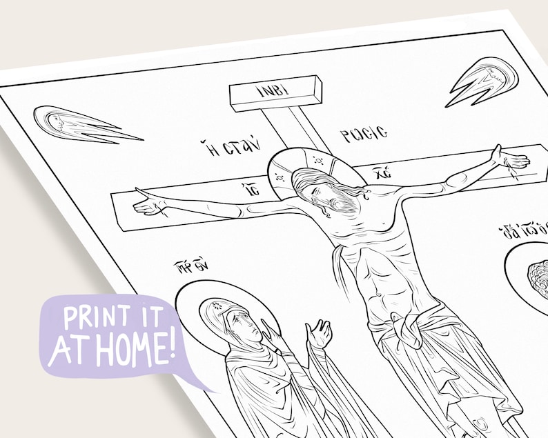 Easter Holy Week Coloring Pages Christian Orthodox Icons - Etsy