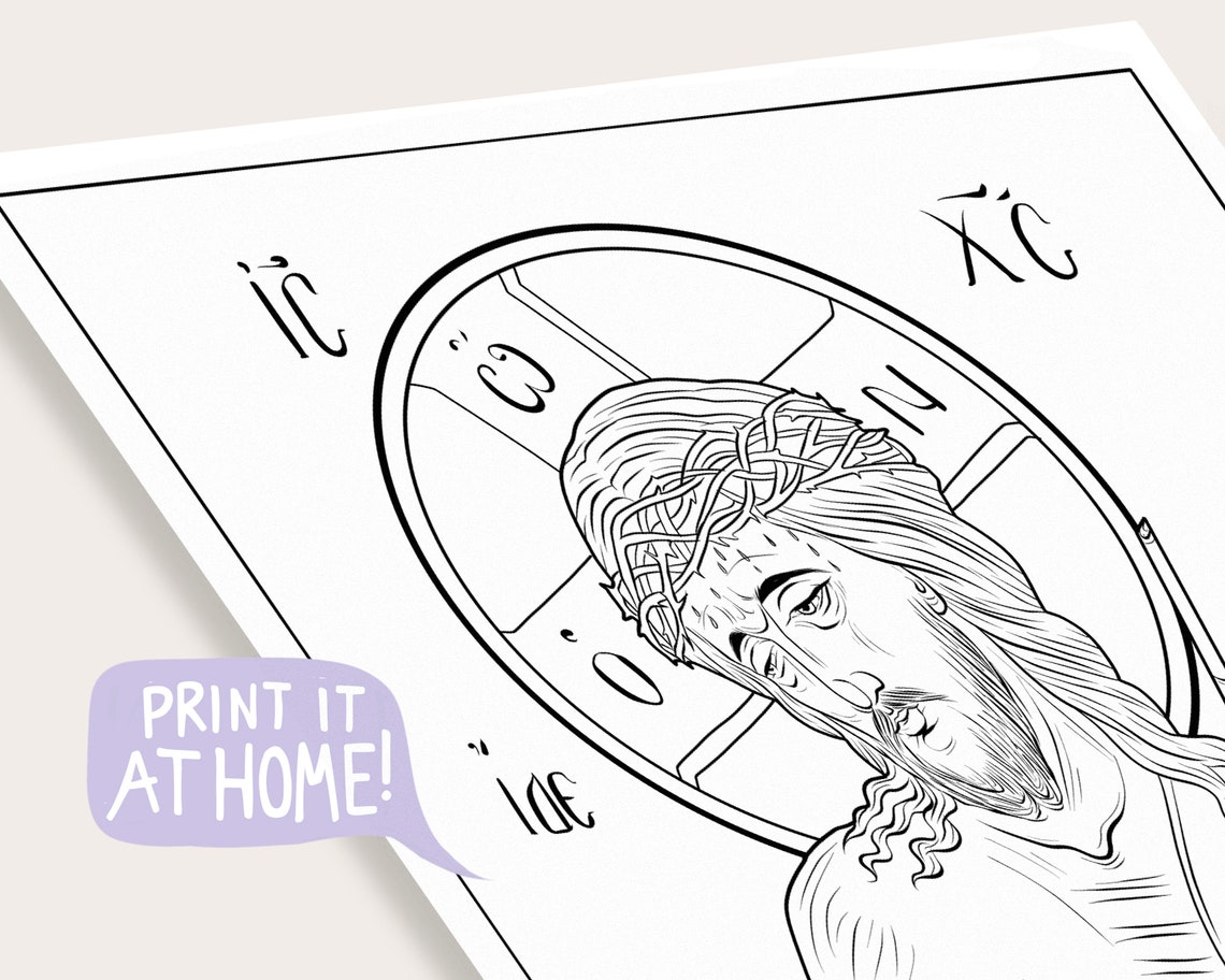 Easter Holy Week Coloring Pages Christian Orthodox Icons - Etsy