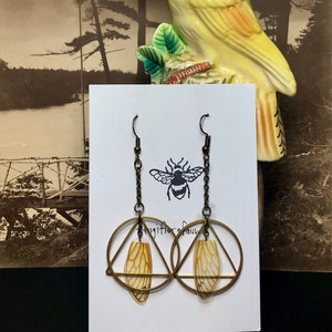Unique Cicada Wing Earrings