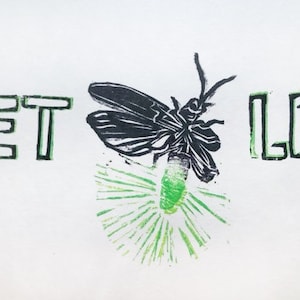 Get Lit print, firefly print, irreverent humor art, nature art