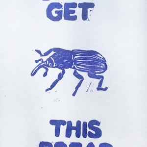 Let&#39;s Get this Bread weevil print, funny art, silly humor art print