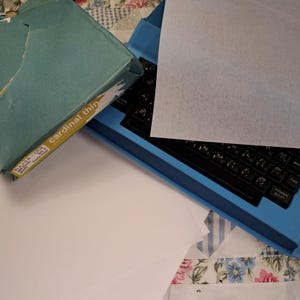 ヴィンテージタイプライター用紙 15 枚/希少品/カーディナル シン ウォーターマーク