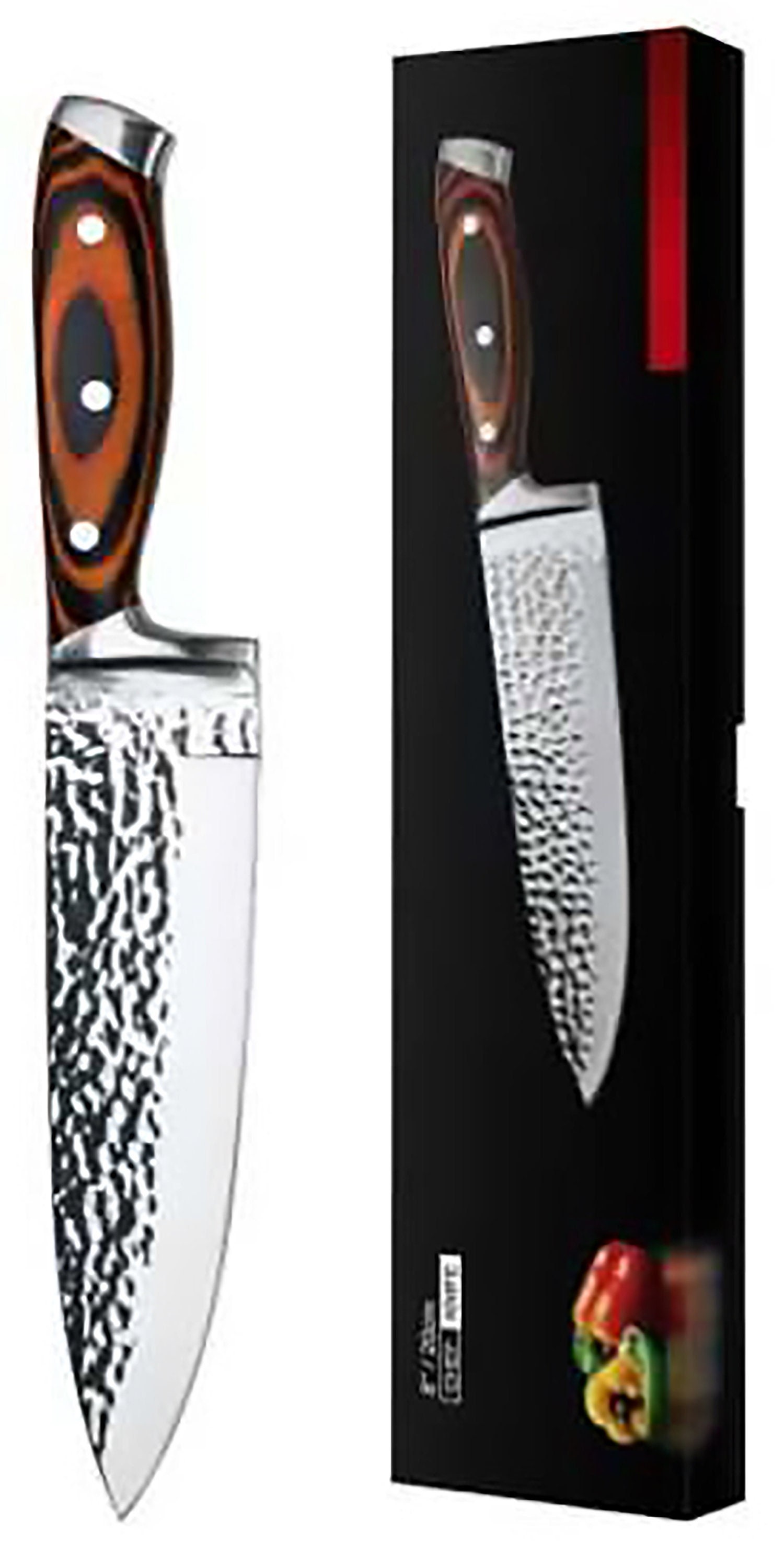 MACK SHARKTOOTH FIGHTER KNIFE 3CR13 STEEL CHISEL POINT