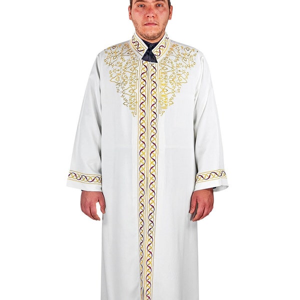 IHVAN Muslim Prayer Dress for Men, Muslim Mens Jubbah, Jubba, Prayer Robe, Imam Jubbah, Muslim Clothing, Islamic Prayer Dress, Islamic Gift