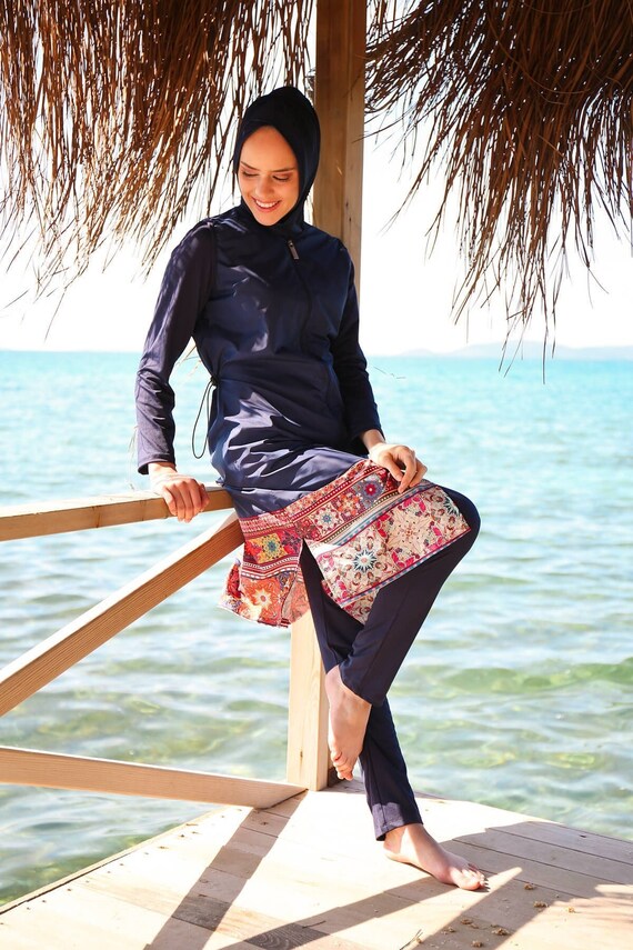 Traje de baño modesto para mujeres traje de de hiyab - Etsy España