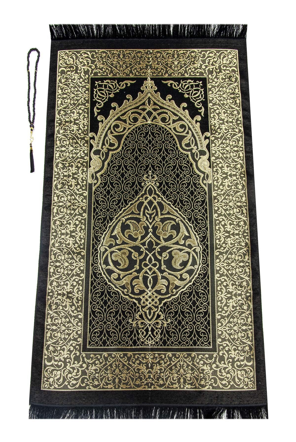 Prominent Stevenson Milieuvriendelijk Kaaba Design Muslim Prayer Rug & Prayer Beads With Elegant - Etsy
