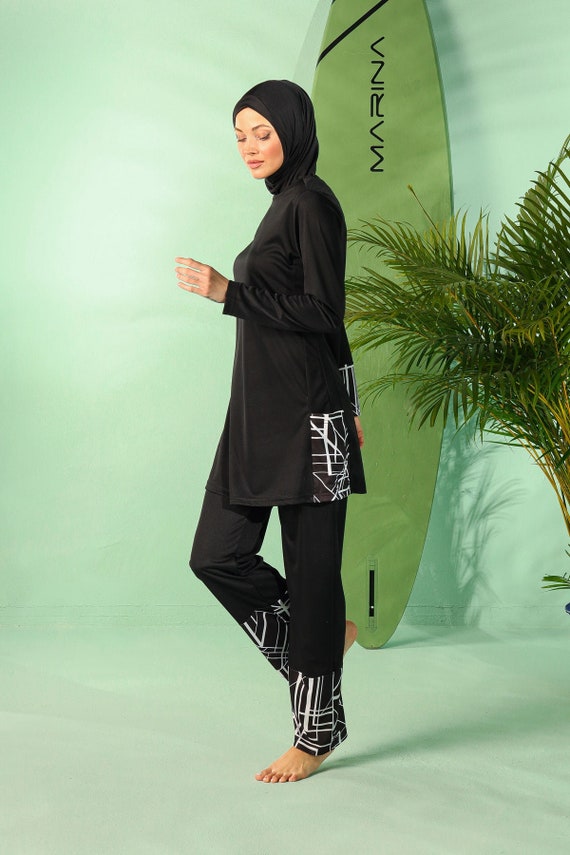 Modest Swimsuit for Women Muslim Women Hijab Swimsuit Full - Etsy