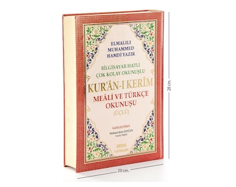 Holy Quran in Turkish, Turkish Language Muslim Holy Book, Turkish Translation Holy Quran, Muslim Gift, Eid Gift, Ramadan Gift, Islamic Gift