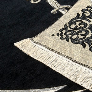 Zulfikar Patterned Muslim Prayer Rug, Imam Ali Prayer Mat With Zulfikar ...