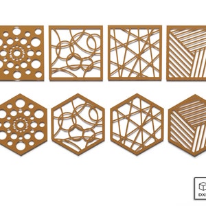 12X Acoustic panel, Sound Absortion, faceplates 3D FILES FOR CNC, carving, 3D printing, laser cutting.