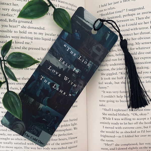 Twilight Bella & Edward inspired handmade collage bookmark