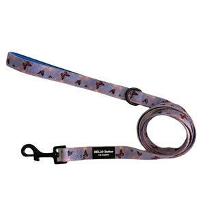 Dog Leash, dog lead, flowers dog lead, purple butterfly dog lead, dog collar and lead Girl Dog Lead, Boy Dog Lead, Puppy Lead