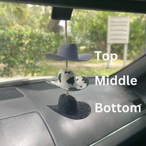 Kundenspezifischer Mini Cowboyhut-Autoanhänger