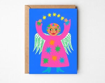 Star Juggler, carte de voeux vierge, carte illustrée