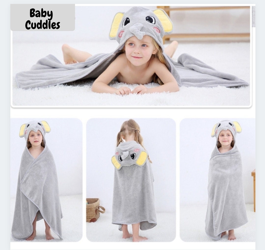 Hooded baby towel Toddlers & Baby towel and blanket Bath Etsy