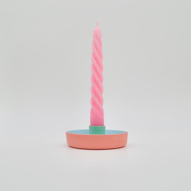 Porcelain Candle Holder Blue