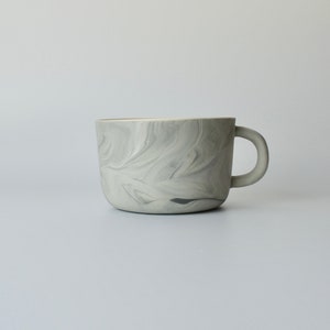 Large Cup Marble Gray