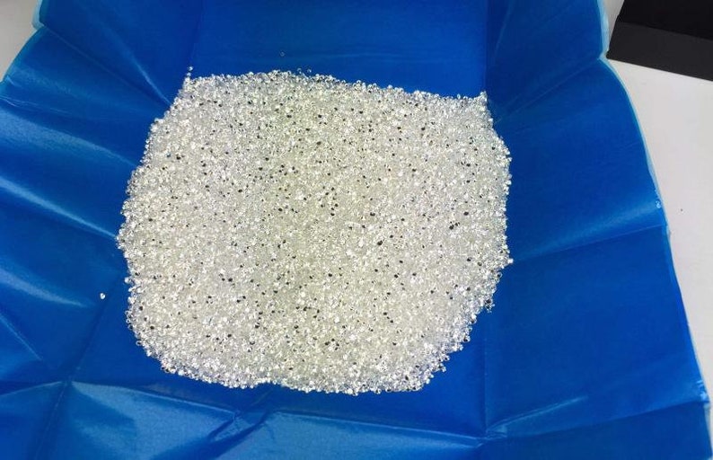 Recycled Natural White Diamonds Melee | SI2 Quality GH Color | Excellent Cut Round Shape | 1.3mm-3mm Available image 1