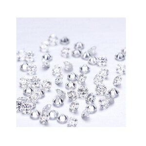 Recycled Natural White Diamonds Melee | SI2 Quality GH Color | Excellent Cut Round Shape | 1.3mm-3mm Available image 5