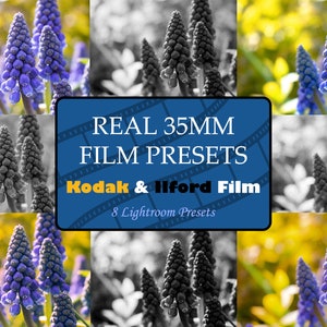 Kodak &Ilford Film Adobe Lightroom Presets / Compatible con móviles y clásicos