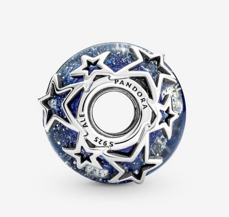 New Pandora Love You to the Moon & Back Double Dangle Tree Galaxy Charm