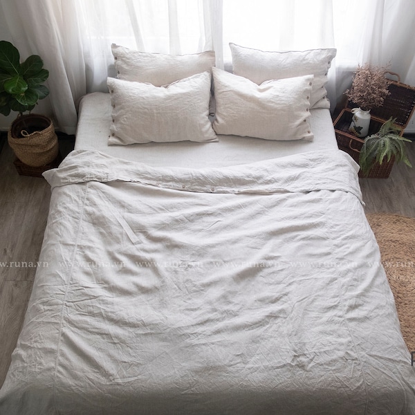 Natural Linen Duvet Etsy