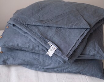 Linen flat sheet/ softened flat sheet/ single/ stone washed linen bedding/queen/ king/custom size/ bed sheet/  flat linen/ linen tops
