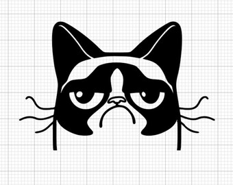 Grumpy Cat Vinyl Decal / Sticker