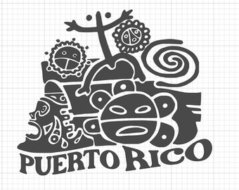 Puerto Rico Heritage Vinyl Decal / Sticker