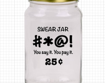Swear Jar Vinyl Decal / Sticker