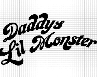 Daddy's Lil Monster T-shirt Svg - Png - Pdf - Cricut Cutting Clipart Vector Digital