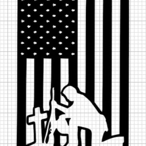 Veteran American Flag Die Cut Decal / Sticker