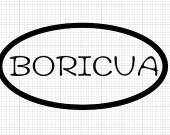 Boricua Die-Cut Vinyl Decal / Sticker