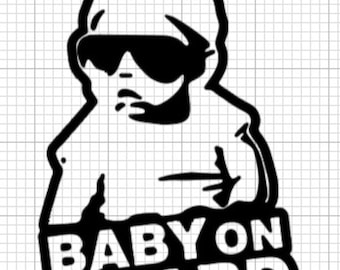 Baby on Board  Die-Cut Vinyl Decal / Sticker