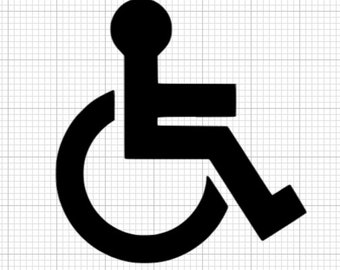 Handicap Vinyl Decal / Sticker