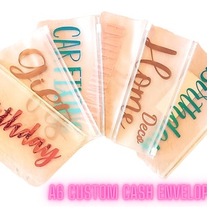 A6 Budget Envelopes