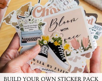 Christian Sticker Pack Scripture Stickers Waterbottle Stickers Gifts for Christian Youth Group Bible Verse Stickers Inspirational Stickers
