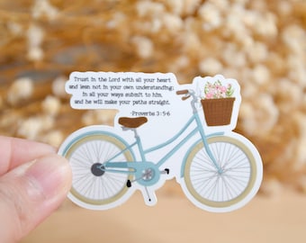 Proverbs 3:5-6 Christian Stickers| Faith Stickers| Christian Stickers