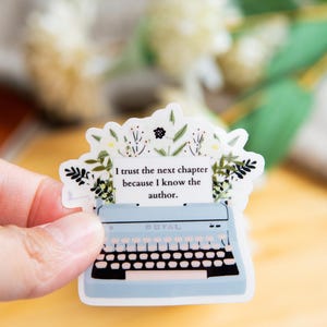 Floral Christian Sticker for Water Bottles Encouraging Small Gift for Women Faith Quote Bible Study Accessories