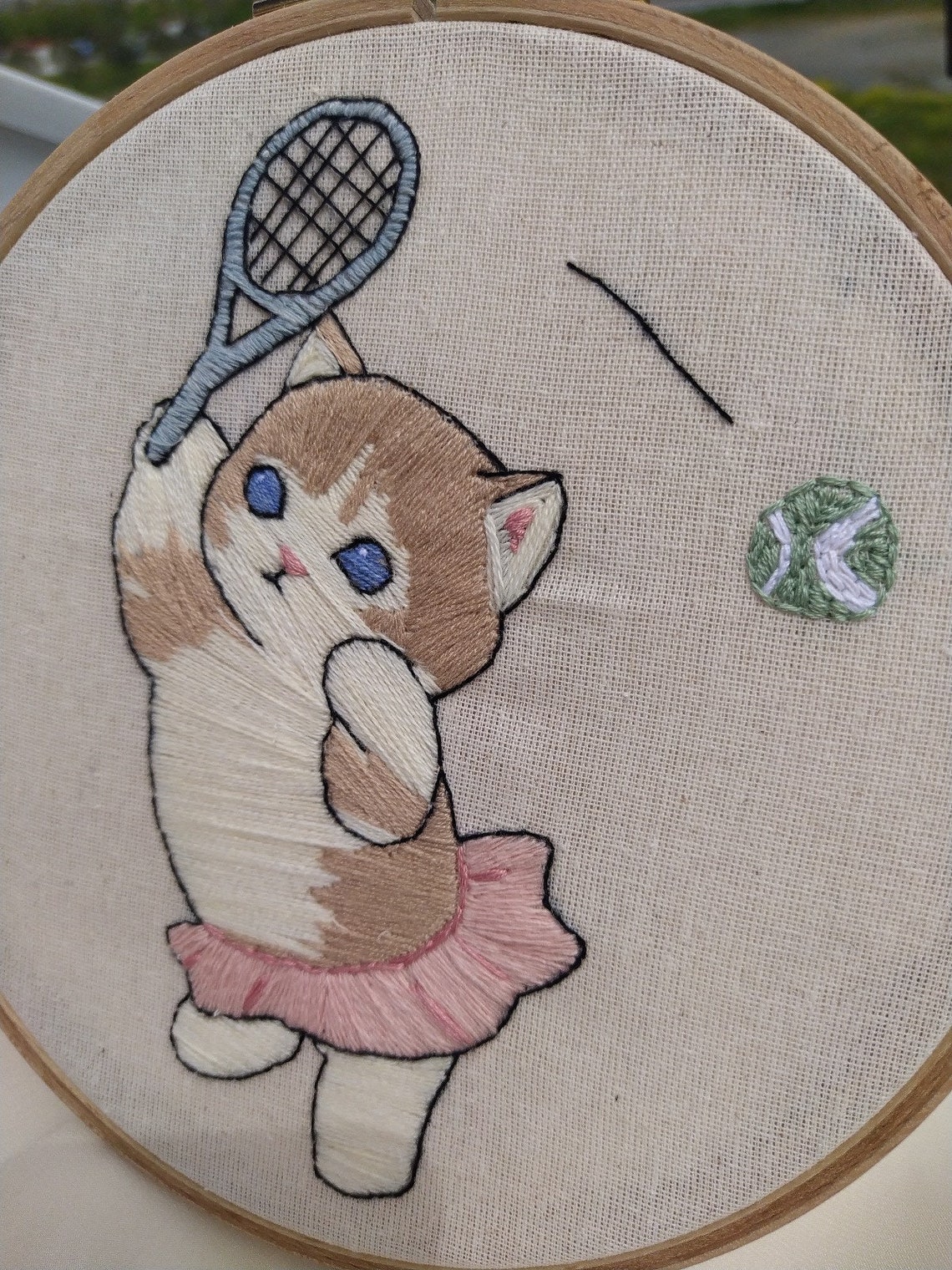 Cat EmbroideryModern Embroidery DesignHoop ArtGirls Hoop Etsy