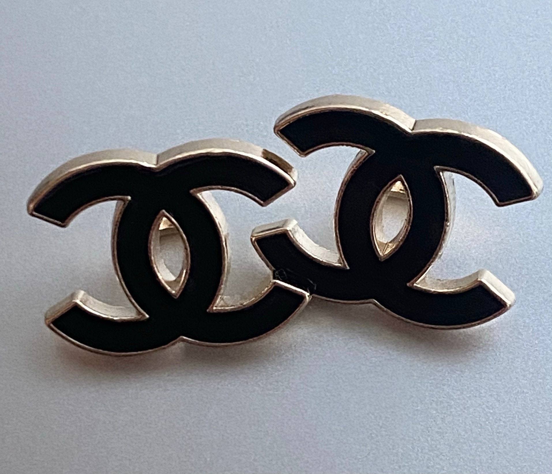 Buttons CC set of 2 20 mm Vintage Designer Buttons Etsy