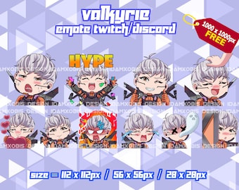 Valkyrie Emotes Apex Legends, Valkyrie Twitch Emotes, Twitch Emotes Streamer, Discord Emotes, Valkyrie Emotes Pack