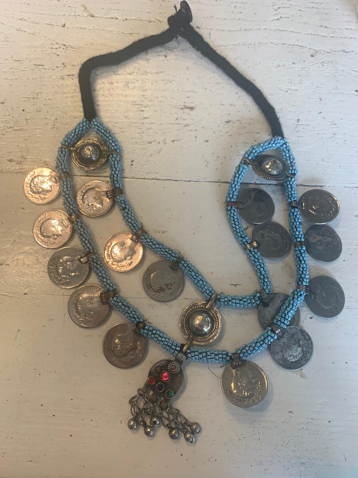 Vintage Kuchi Rupee Coins Necklace Etsy