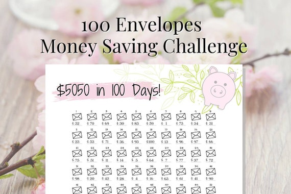 100 Envelope Challenge, Savings Challenge, Money Saving Challenge