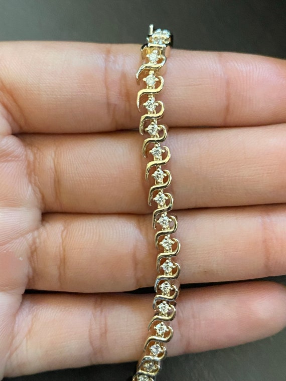 S shaped tennis bracelet deals