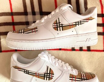 burberry nike air force 1s