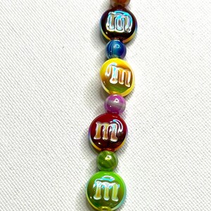 M&M keychain, small keychain, fun keychain