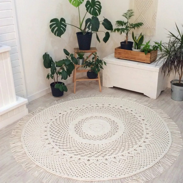Large Crochet Rug Etsy
