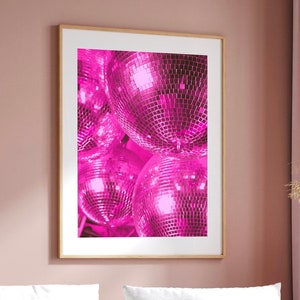 Fashion Girl Print | Disco Print | Girls Drinking Print | Fashion Wall Art | Stylish Wall Art | pink and orange wall art| Funky Prints