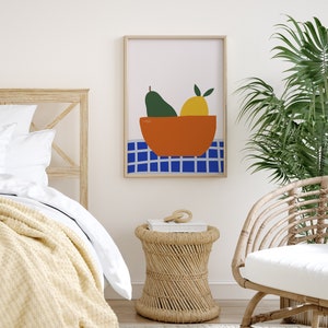 Colorful Fruit Wall Print, Digital Download Print, Wall Decor, Large Printable Art, Downloadable Prints image 4